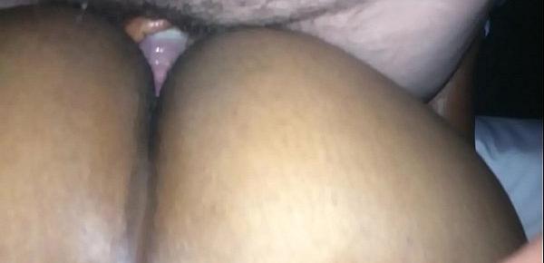  fat black booty taking white cock